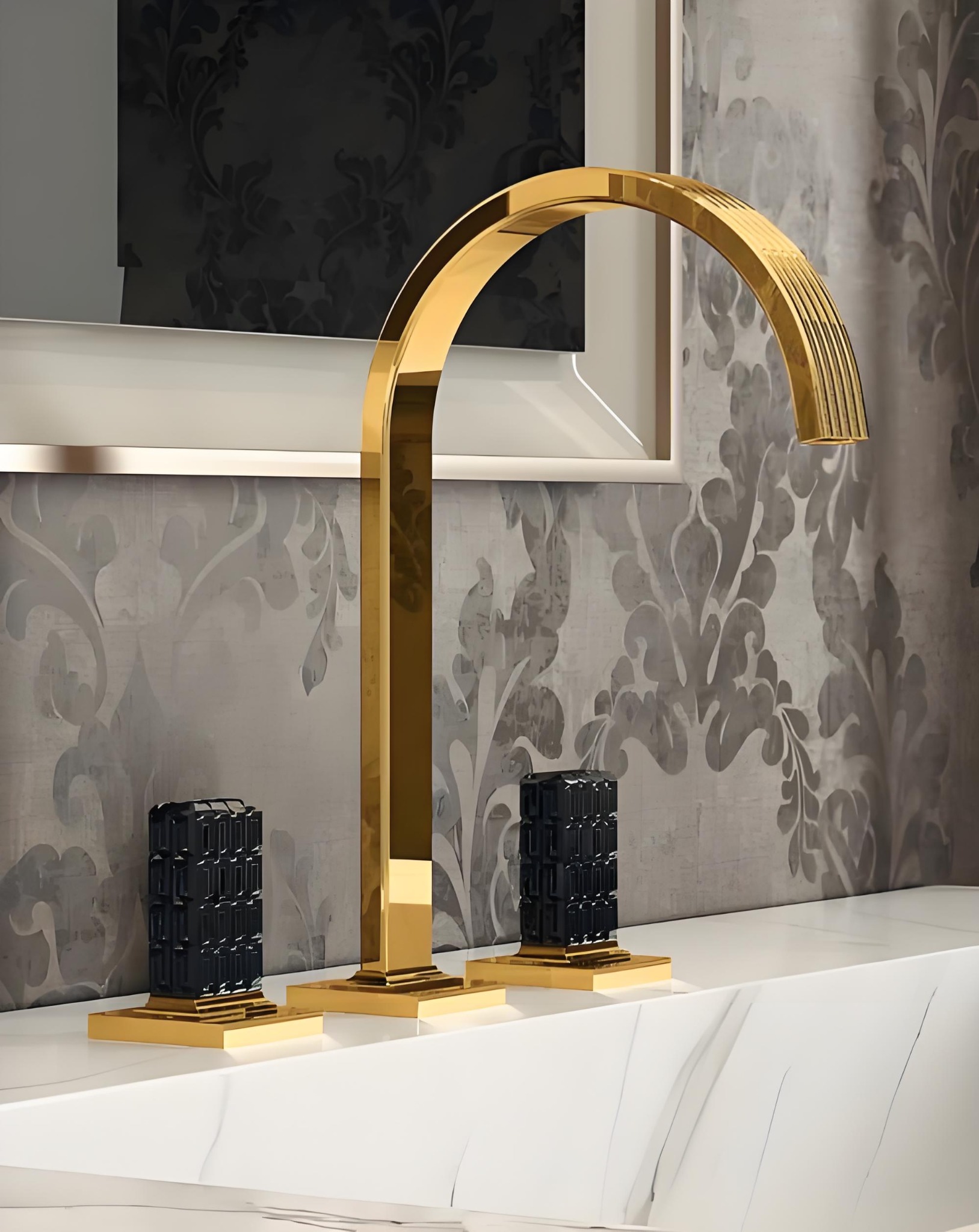 Gold Arch Basin Mixer