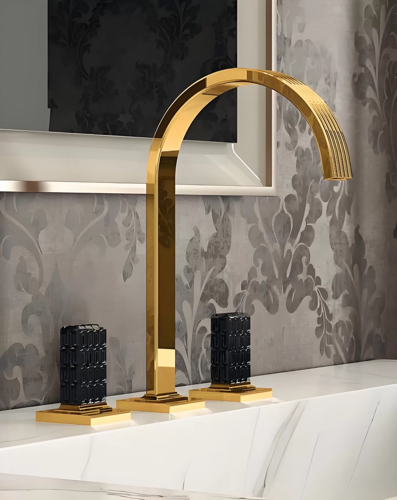 Gold Arch Basin Mixer