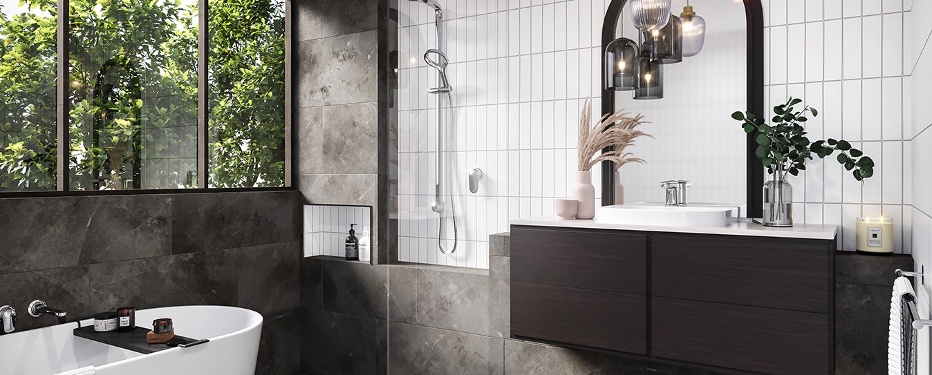 Modern Australian bathroom with Red Diamond fixtures